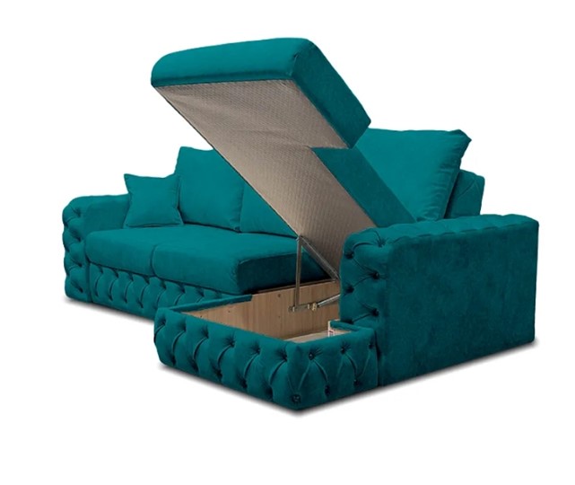 Угловой диван Райли NEW с подлоктником в оттоманке. Змейка+ППУ в Перми - изображение 3