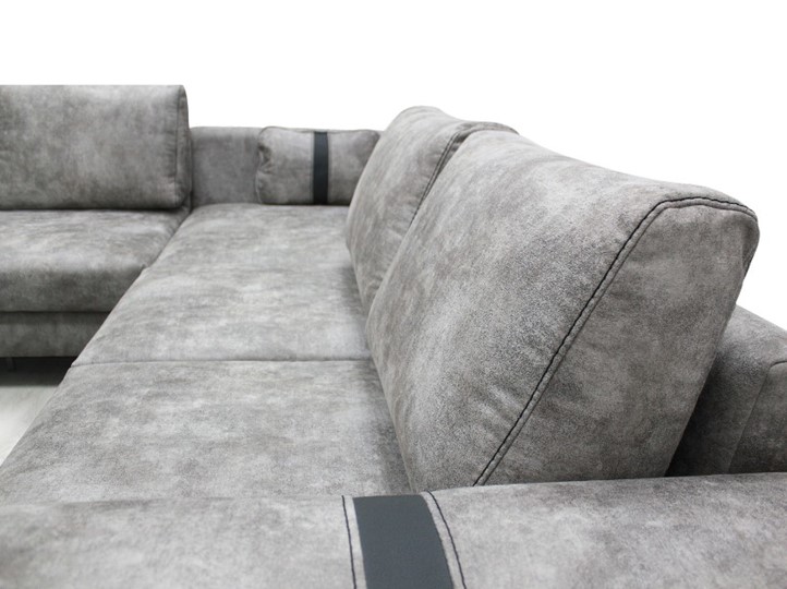 Угловой диван с узкой спинкой Даллас  м6,2+м3+м4+м9+м6+м15 отдельный +2 малые подушки+ящик в малой части в Перми - изображение 4