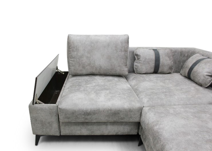 Угловой диван с узкой спинкой Даллас  м6,2+м3+м4+м9+м6+м15 отдельный +2 малые подушки+ящик в малой части в Перми - изображение 5