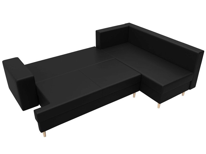 Угловой диван Сильвана, Черный (экокожа) в Перми - изображение 7