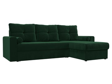 Угловой диван с оттоманкой Верона, Зеленый (Велюр) в Соликамске