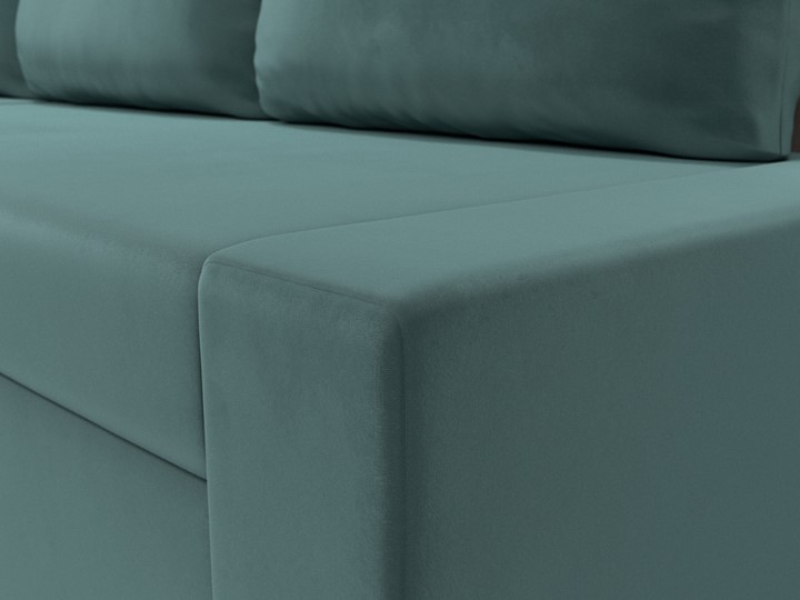 Угловой диван Версаль, Бирюзовый/Бежевый (велюр) в Березниках - изображение 3