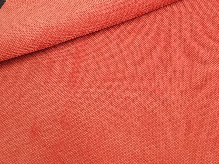 Угловой диван для гостиной Версаль, Коралловый/Коричневый (микровельвет) в Перми - изображение 8