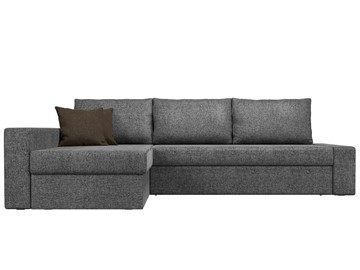 Угловой диван для гостиной Версаль, Серый/Коричневый (рогожка) в Перми - предосмотр 1