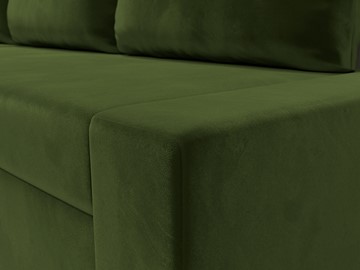 Угловой раскладной диван Версаль, Зеленый/Бежевый (микровельвет) в Перми - предосмотр 3