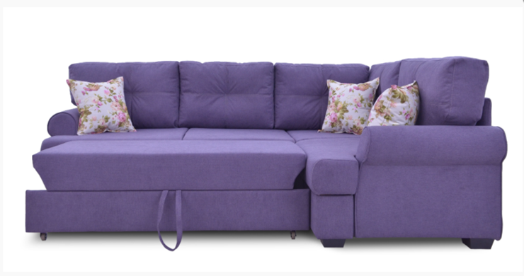 Угловой диван Bianka (Candy plum+Arcadia roze) в Перми - изображение 2