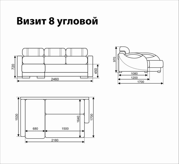 Угловой диван Визит 8 в Перми - изображение 5