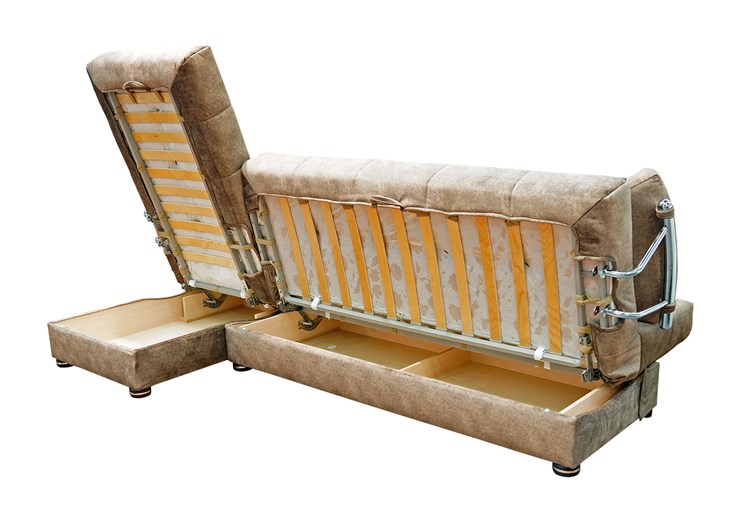 Угловой диван Милана 6 ДУ с хром. подлокотниками, НПБ в Перми - изображение 4