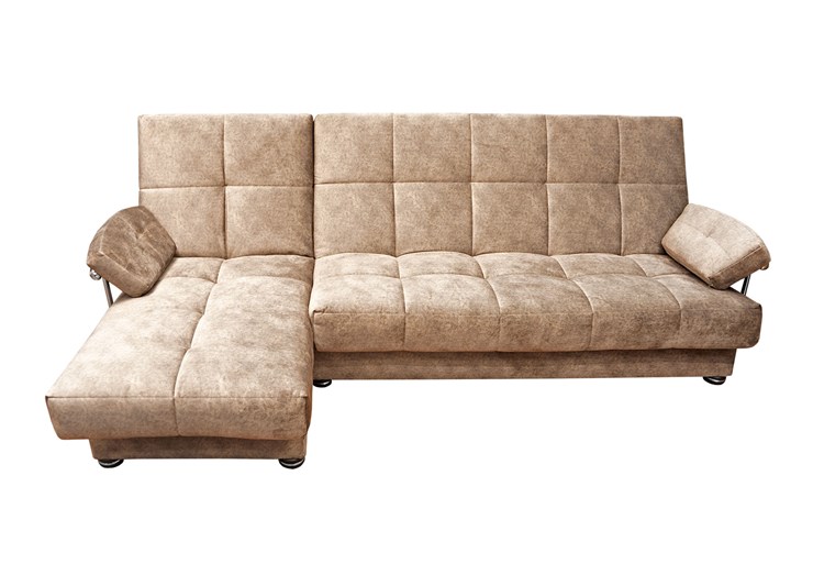 Угловой диван Милана 6 ДУ с хром. подлокотниками, НПБ в Перми - изображение 1