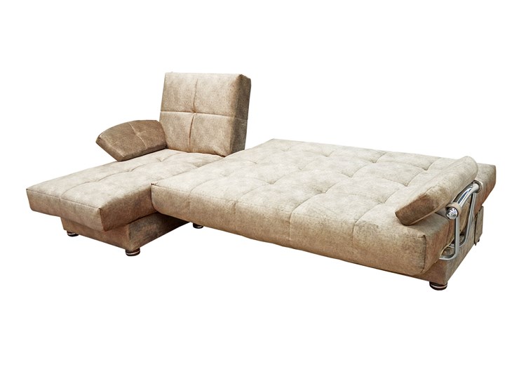 Угловой диван Милана 6 ДУ с хром. подлокотниками, НПБ в Перми - изображение 3