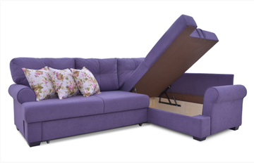 Угловой диван Bianka (Candy plum+Arcadia roze) в Перми - предосмотр 3