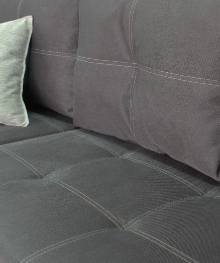 Угловой диван Fashion soft 210 (Uno grey + Brix latte) в Перми - изображение 4