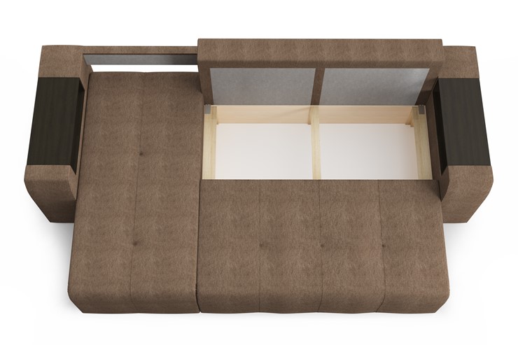 Угловой диван Версаль СК 2Т-1Пф/1Пф-2Т, Сноу броу+савана латте в Перми - изображение 2