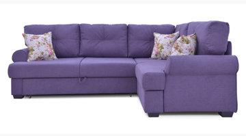 Угловой диван Bianka (Candy plum+Arcadia roze) в Кунгуре
