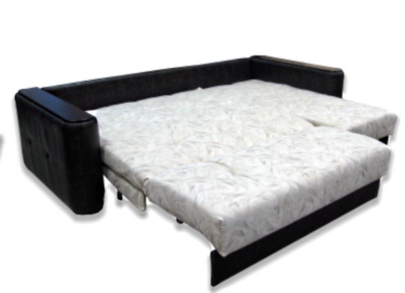 Угловой диван Аккордеон-1, 330 (круглые подлокотники) с коробом, НПБ в Перми - изображение 2