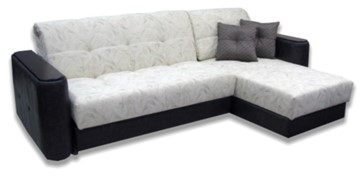 Угловой диван Аккордеон-1, 330 (круглые подлокотники) с коробом, НПБ в Перми - предосмотр