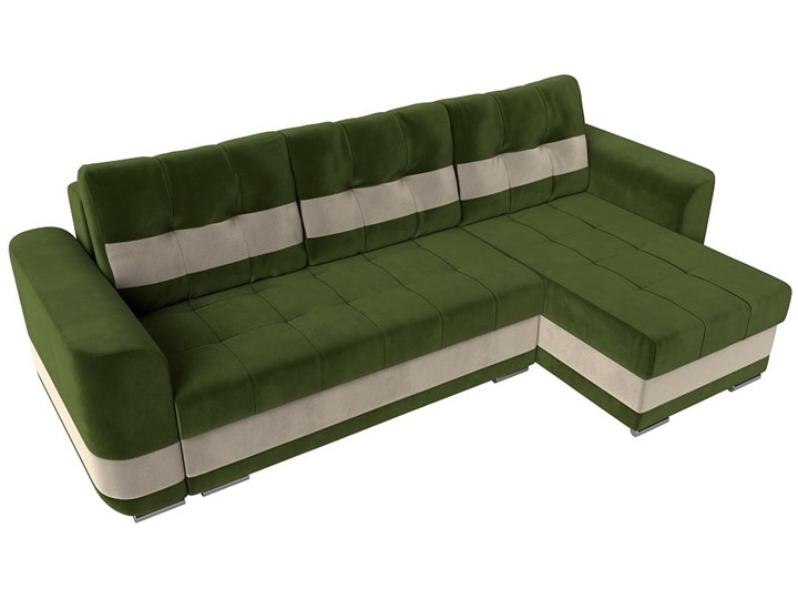 Угловой диван Честер, Зеленый/бежевый (вельвет) в Перми - изображение 4