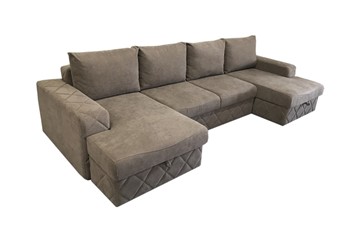 Угловой диван Лаки с двумя оттоманками (ППУ) в Березниках