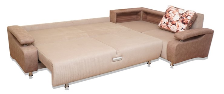 Угловой диван Престиж-15 люкс с полкой в Перми - изображение 1