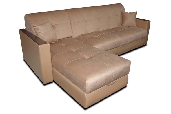 Угловой диван с оттоманкой Аккордеон-1 (сп.м. 800х2050) в Перми - изображение