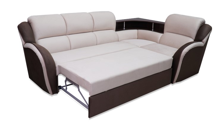 Угловой диван Соня-14 с полкой и креслом в Перми - изображение 1