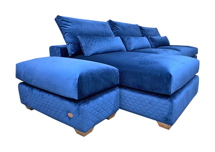 Угловой диван V-10-M ДУ (ПУФ2+Д4+ПС+ПС+ПУФ2), Memory foam в Березниках - изображение 1