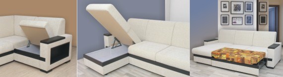 Угловой диван Эдельвейс ПН+П4+ДВ+КО+УВ в Перми - изображение 1