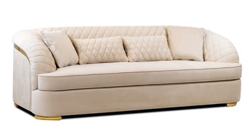 Прямой диван Бурже, с металлическим декором в Перми - предосмотр