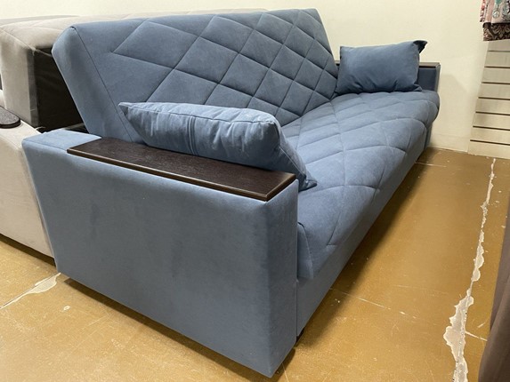 Большой диван Престиж 15 Боннель МДФ Оникс 17 сер.гол в Перми - изображение
