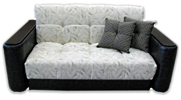 Прямой диван Аккордеон-1, 195 (круглые подлокотники) в Перми - изображение