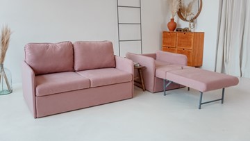 Набор мебели Амира розовый диван + кресло в Перми - предосмотр 4