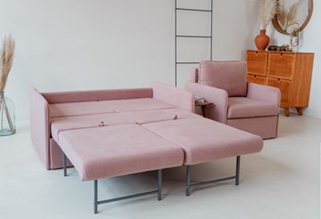 Набор мебели Амира розовый диван + кресло в Перми - предосмотр 5