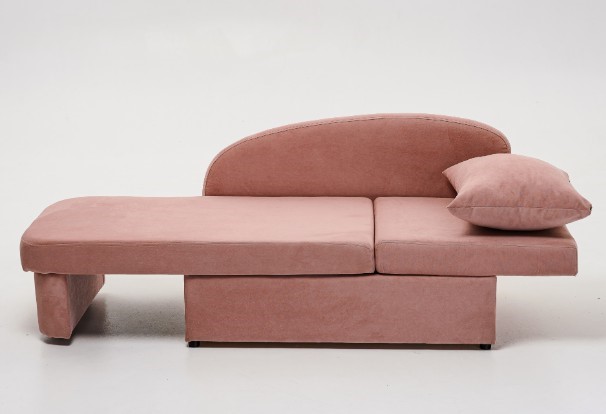 Диван-кровать правая Тедди розовый в Перми - изображение 1
