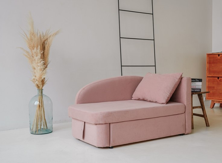 Диван-кровать правая Тедди розовый в Перми - изображение 10