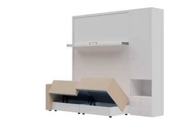 Диван Кровать-трансформер Smart (КД 1400+ШП), шкаф правый, левый подлокотник в Чайковском - предосмотр 1