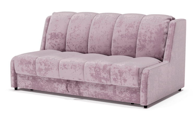 Прямой диван Аккордеон-Кровать 1,55 с каретной утяжкой, полоска (НПБ) в Перми - изображение 1