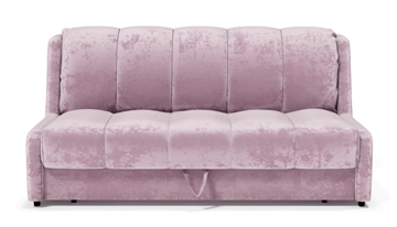 Прямой диван Аккордеон-Кровать 1,55 с каретной утяжкой, полоска (НПБ) в Перми - предосмотр