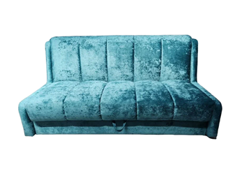Прямой диван Аккордеон-Кровать 1,55 с каретной утяжкой, полоска (ППУ) в Перми - предосмотр 3