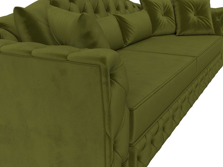 Прямой диван Артис, Зеленый (Микровельвет) в Перми - изображение 4