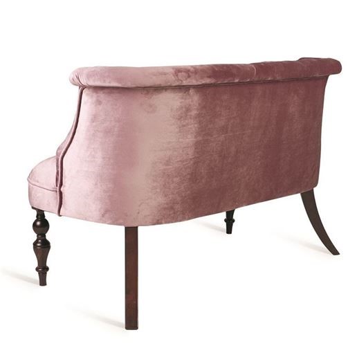 Прямой диван Бархат мини, (темный тон / 24 - розовый) в Перми - изображение 2
