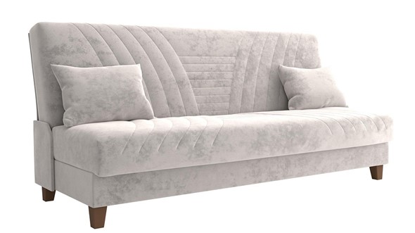 Прямой диван Бэлла, велюр тенерифе грей в Перми - изображение