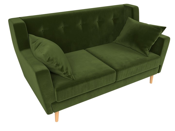 Двухместный диван Брайтон 2, Зеленый (микровельвет) в Перми - изображение 3