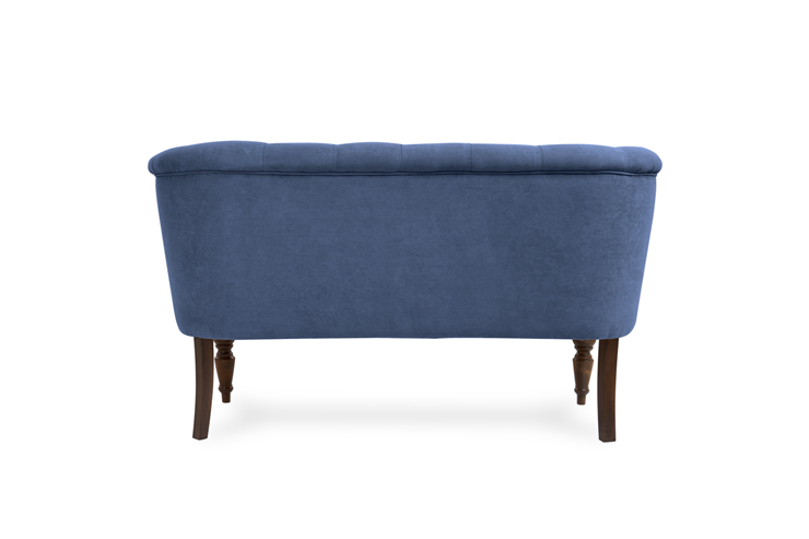 Прямой диван Бриджит синий ножки коричневые в Перми - изображение 6