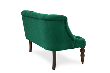Прямой диван Бриджит зеленый ножки коричневые в Перми - предосмотр 9
