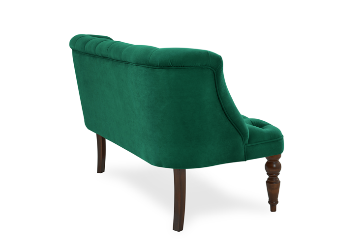 Прямой диван Бриджит зеленый ножки коричневые в Перми - изображение 9