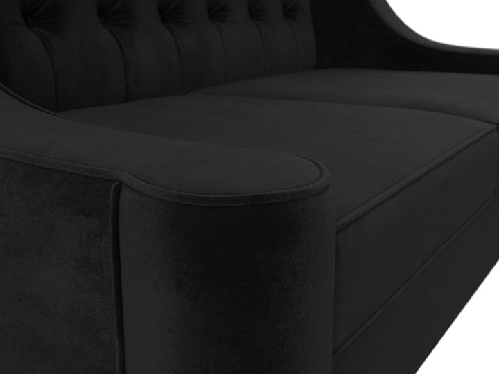 Прямой диван Бронкс, Черный (Велюр) в Перми - изображение 3