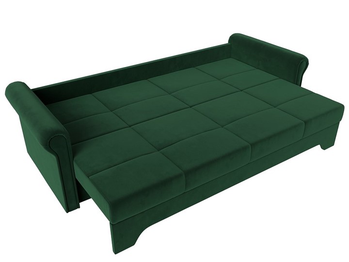 Прямой диван Европа боннель, Зеленый (Велюр) в Перми - изображение 2