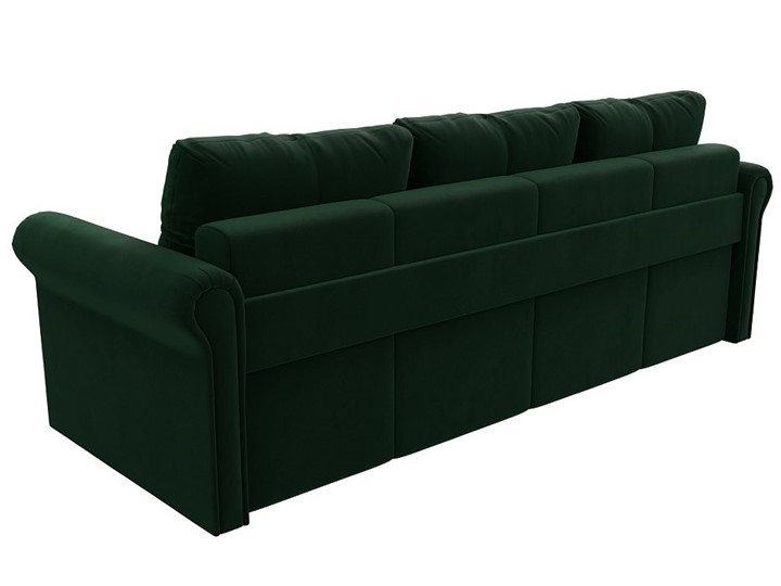 Прямой диван Европа боннель, Зеленый (Велюр) в Перми - изображение 3
