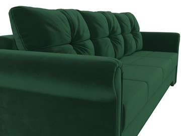 Прямой диван Европа боннель, Зеленый (Велюр) в Перми - предосмотр 5