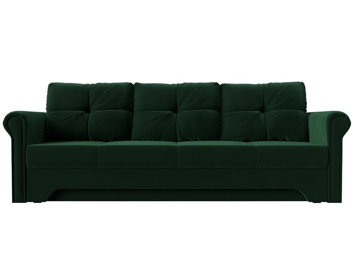 Прямой диван Европа боннель, Зеленый (Велюр) в Перми - изображение 7